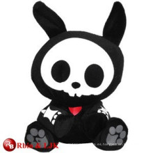 Diseño personalizado de OEM conejo de peluche negro juguetes